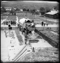 Schmerikon, mudslide after heavy rainfall; 1953