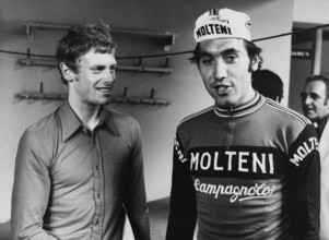 Roland Salm and Eddy Merckx, 1975