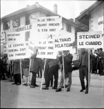 Commemoration of mobilization 14/39 in Les Rangiers, 1964