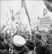 Commemoration of the mobilization 14/39 in Les Rangiers, 1964