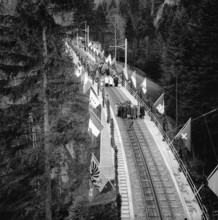 Inauguration of the Schnurtobel Bridge of the VitznauRigi Railway, 1958
