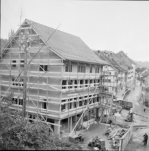 Eglisau; new community center under construction; 1957