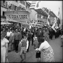 Festival of the Jura People in Delémont, 1955