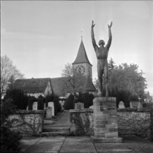 Cemetery in ZurichHöngg, 1953
