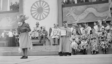 Performance at Carnival in Schwyz, 1947