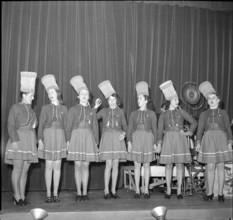 Young women at the Catherinettes' ball, 1942