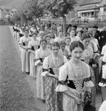 Corpus Christi procession in Appenzell, 1940