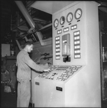 Control panel, district heating for ETH Zurich buildings around 1955