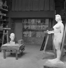 Sculptures in the studio of Charles Bänninger