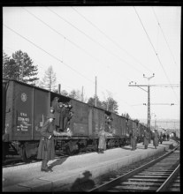 Transit of Austrian prisoners of war; 1945