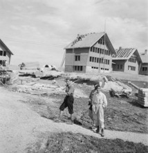 Construction of the Pestalozzi Children's Village in 1946