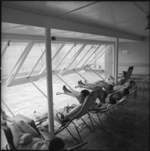 Zurzach Thermal Baths, relaxation room; 1956