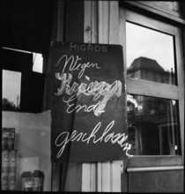 May 8, 1945, Armistice Day: Migros closed
