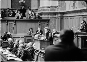 Lilian Uchtenhagen in the National Council 1971