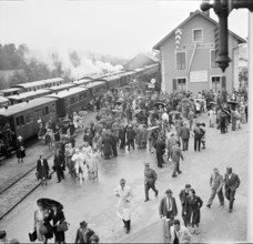 Arrival at the 40th MarchéConcours Saignelégier, 1943