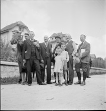 Horse market of ChaindonReconvilier, 1941