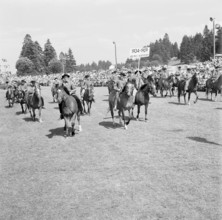 56th MarchéConcours Saignelégier, young horse breeders, 1959
