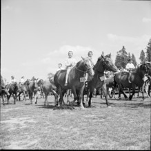 59th MarchéConcours Saignelégier, children's parade, 1962