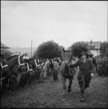 Horse market of ChaindonReconvilier, 1956