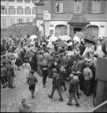 Nüsslen at the carnival in Schwyz, 1950