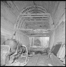 Tunnel to the new freight station in La Praille/Geneva, 1957