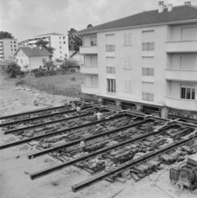 House relocation, LausanneGeneva motorway, 1961