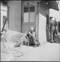 Swiss border in Chiasso towards the end of the war in 1945