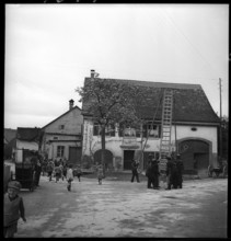 Exercise of the domestic and war fire brigade, 1941