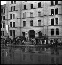 People in front of the barracks; 1939