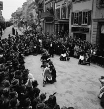 Carnival parade in Payerne, 1946