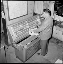 Ticket counter printer, 1959