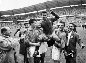 Football World Cup in Sweden 1958: France wins against Germany