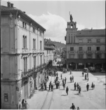 Swiss border in Chiasso towards the end of the war in 1945