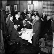 First round draw of the 1954 World Cup: Landolt, Rous, Thommen