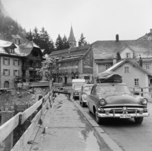 Easter traffic in Göschenen, 1959