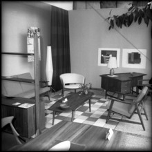 Teak furniture exhibition at Möbel Pfister, 1959
