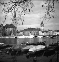 City view, view of Zurich, 1944