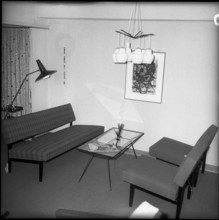Teak furniture exhibition at Möbel Pfister, 1959