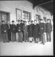 Customs officer at the French customs in GenevaCornavin, 1946