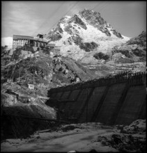 Cleuson Dam construction site 1948