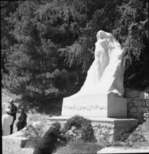 Segantini monument in St. Moritz 1949