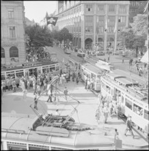 Bahnhofstrasse near Paradeplatz Zurich 1958