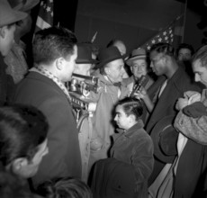 Sugar Ray Robinson in his corner, Zurich 1951