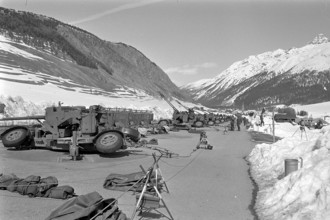 Flab firing ground S-chanf in Engadine 1975
