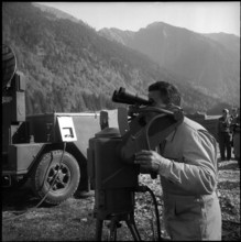 Soldier at anti-aircraft guided weapon, Studen 1959.