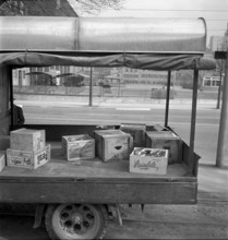 Boxes of the firms Persil, Sunlight, Steinfels and LVZ.