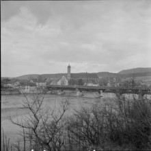 Rhine with Bad Säckingen 1954.