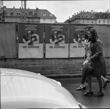 Vote campaign on Initiative against foreign infiltration 1970.