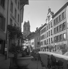Aarau; church and town hall; 1953.