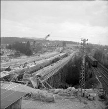 Worblental bridge under construction; 1961.